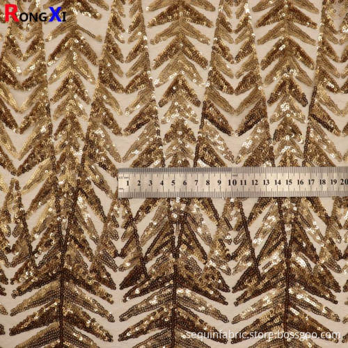 New Design Sequin Stretch Fabric With High Quality